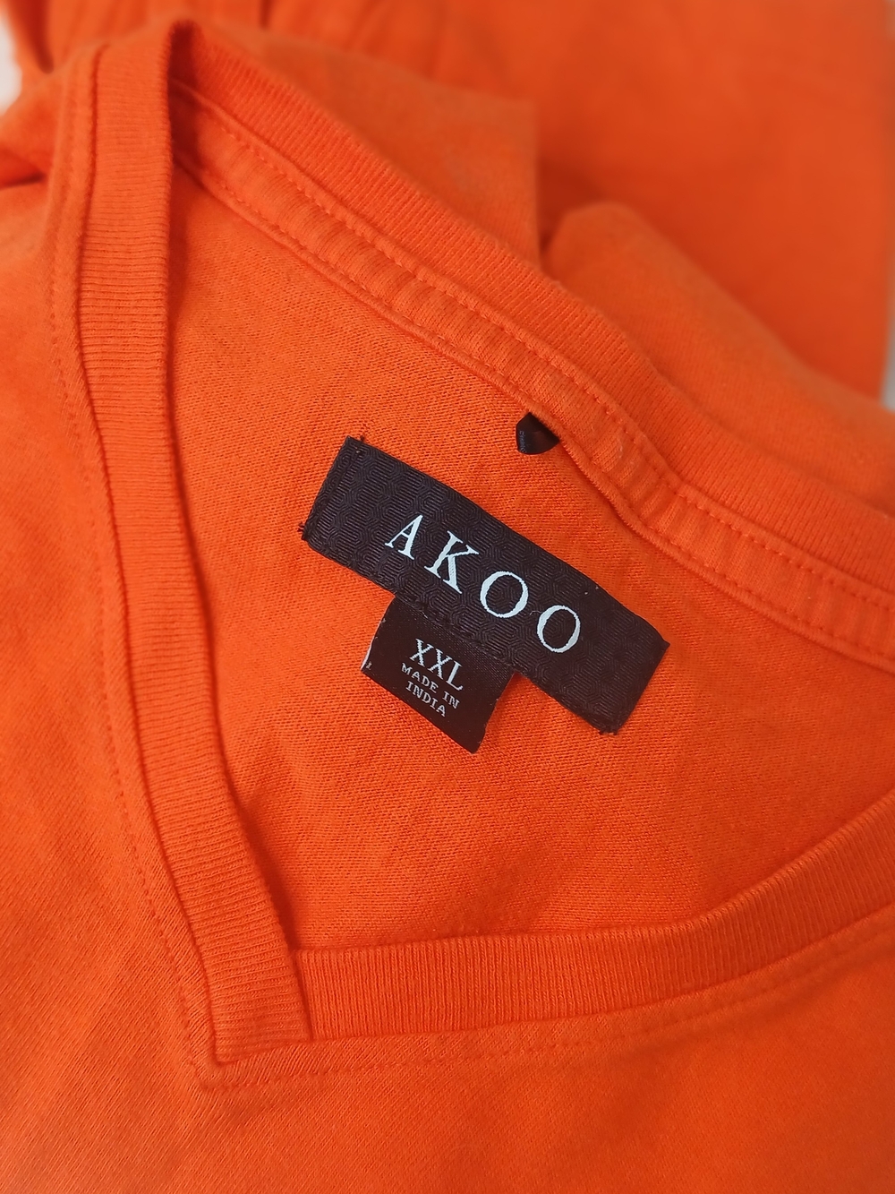 AKOO Orange V-Neck Tee
